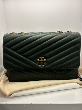 Tory Burch Kira Chevron Shoulder Bag in ‘Sycamore’